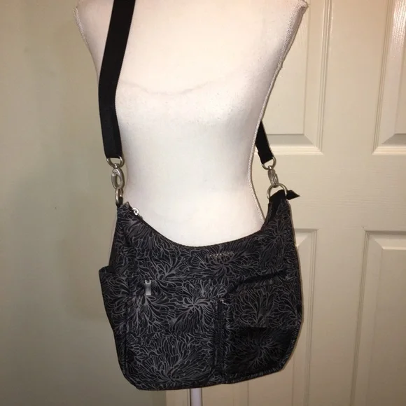 Baggallini Small Everywhere Bag-Midnight Blossom Print - Picture 6 of 16